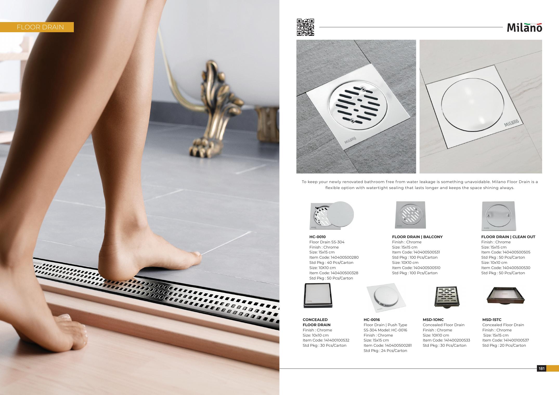 Square Floor Drain