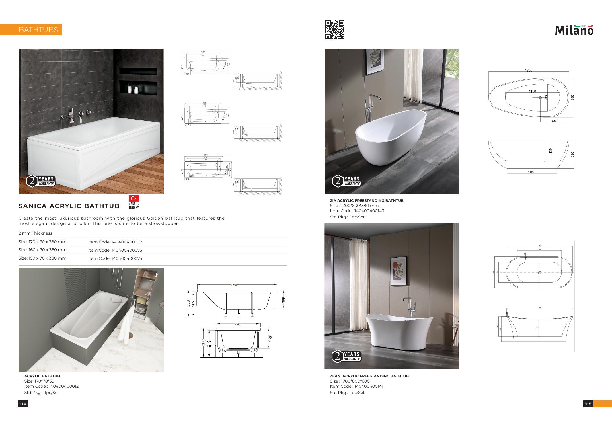 Rena Freestanding Bathtub